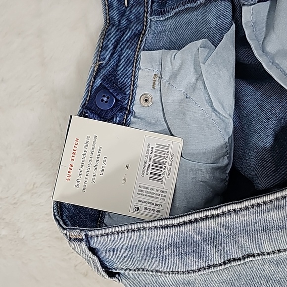 Cat & Jack Adjustable Waist Jean Shorts with patches Size 10/12 - Picture 8 of 9